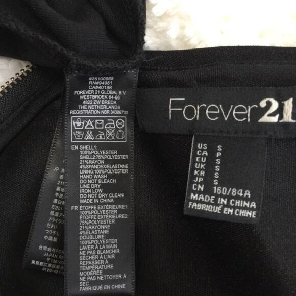 Forever 21 Connected Apparel Black Sequin Sleeveless Dress Small - Picture 6 of 8